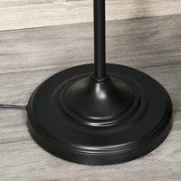 Lampada da Terra con Paralumi E27 in Metallo Nero