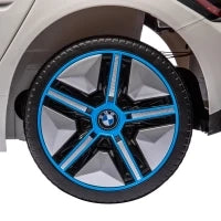 Macchina Elettrica per Bambini 3-6 Anni con Licenza BMW con Telecomando, Clacson e Fari, 115x67x45 cm, Bianca