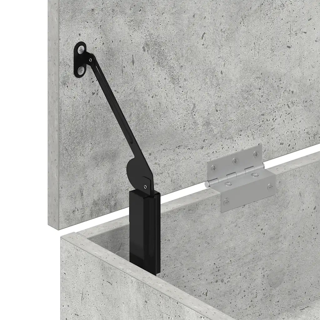 vidaXL Scarpiera Grigio Cemento 102x30,5x45 cm in Legno Multistrato