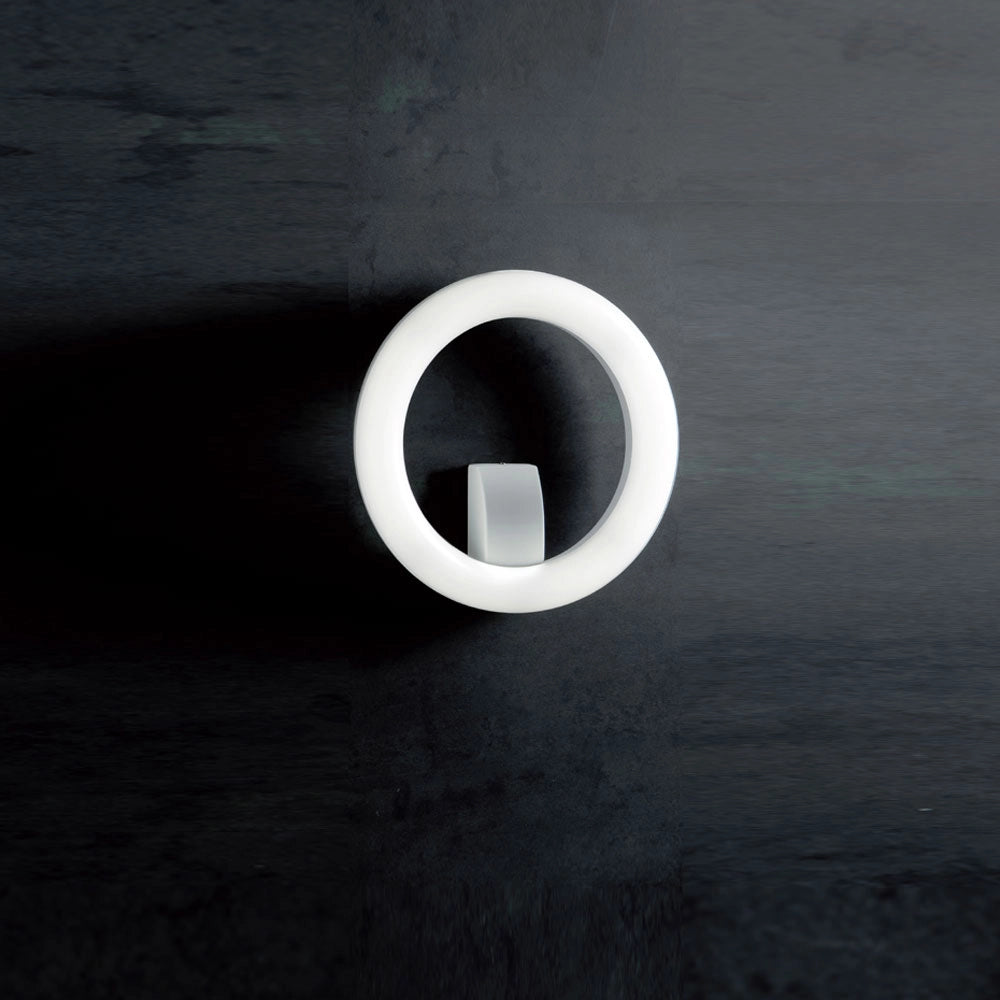 Applique a Parete Esterno Interno Tonda Led Moderna Omega Sovil Colore: Bianco