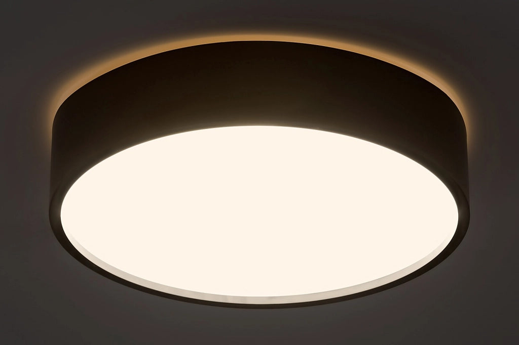 Plafoniera LED tonda 28cm 18W nera IP44 Rabalux Larcia