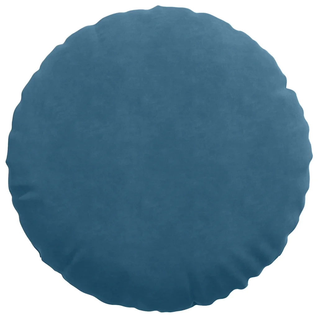 Cuscini per Seduta 2 pcs Blu Ø 80 x 29 cm Velluto
