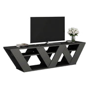 Mobile porta TV Arcobaleno, Credenza da soggiorno, Armadio basso per TV, Base parete attrezzata, 158x30h40 cm, Antracite