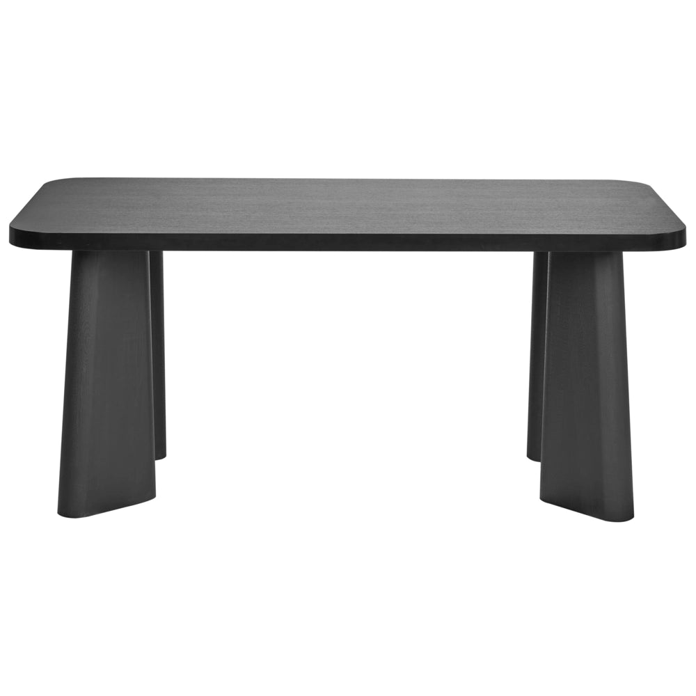 Tavolo da pranzo Piano in MDF nero Gambe in metallo Mobili da sala da pranzo moderni