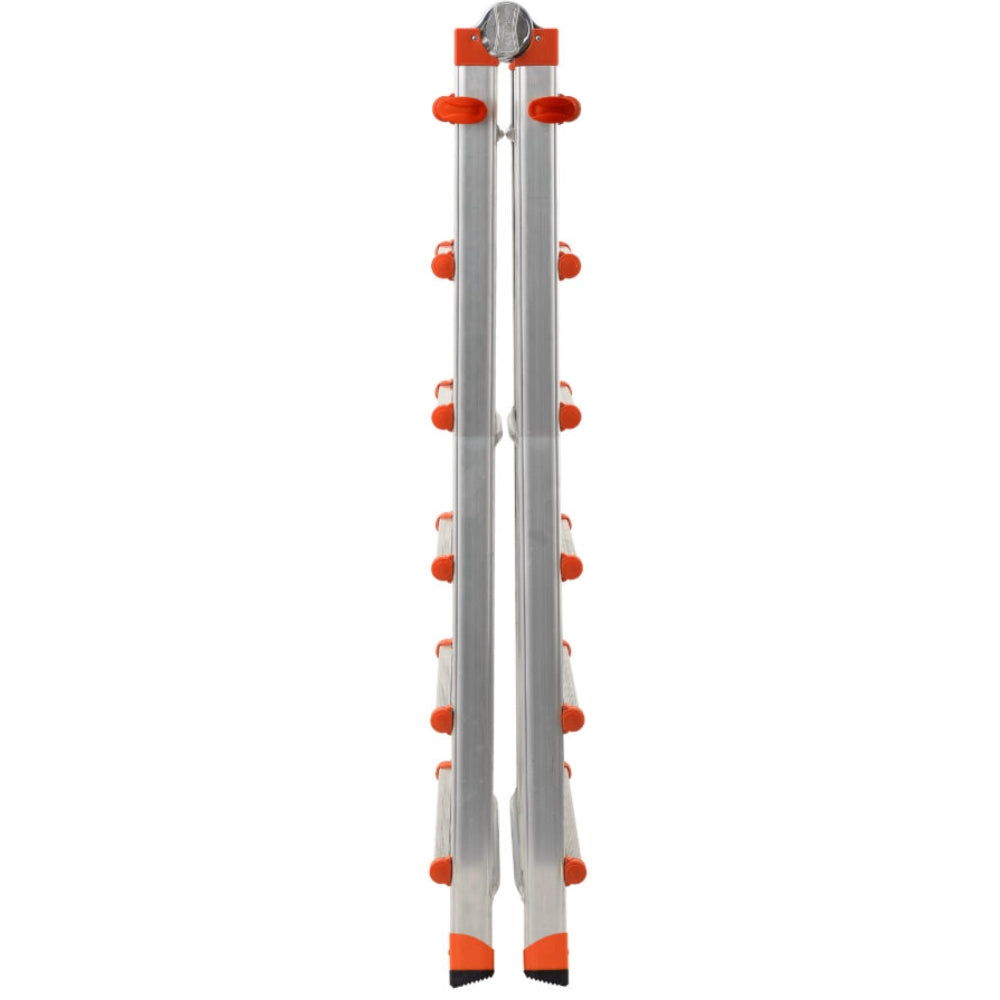 Scala telescopica professionale 5+5 alluminio rinforzato uso multifunzione en131-4