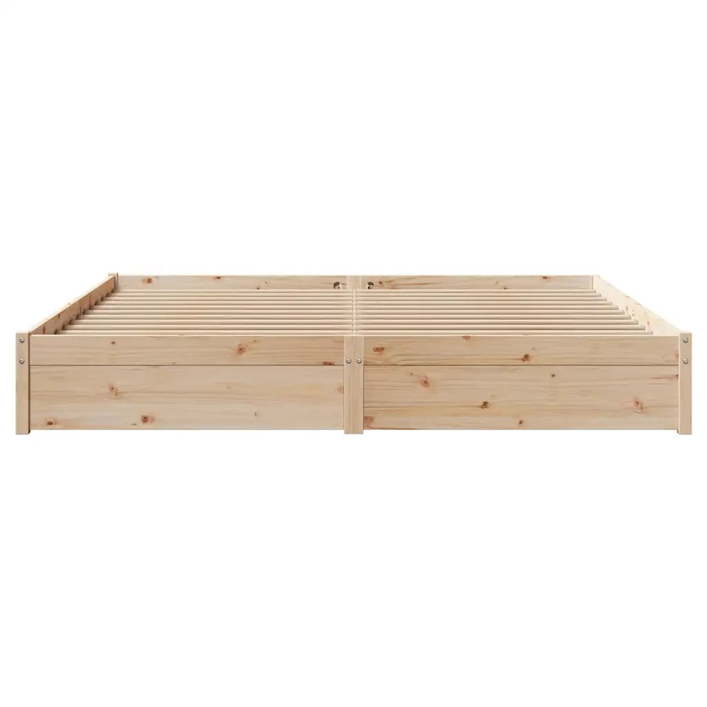 Letto senza Materasso 180x200 cm in Legno Massello di Pino