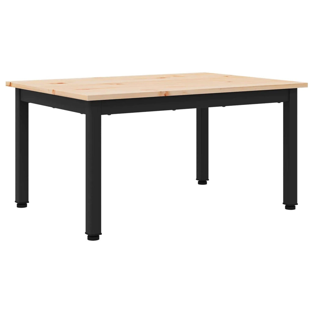 Tavolino da salotto Naturale 70 x 50 x 36 cm Pino massello 892763
