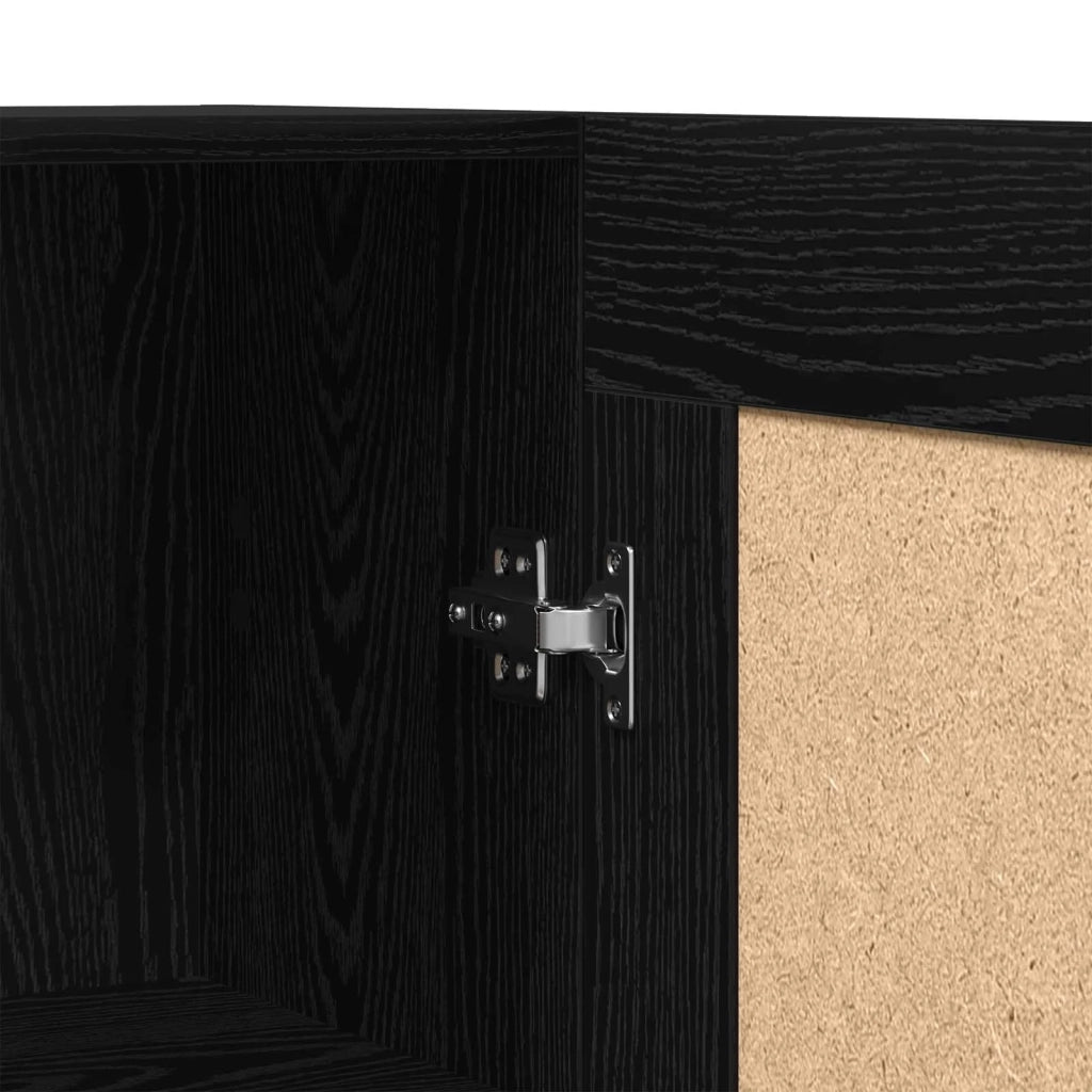 Armadio per Libri Rovere Nero 82,5 x 30,5 x 185 cm 3394793