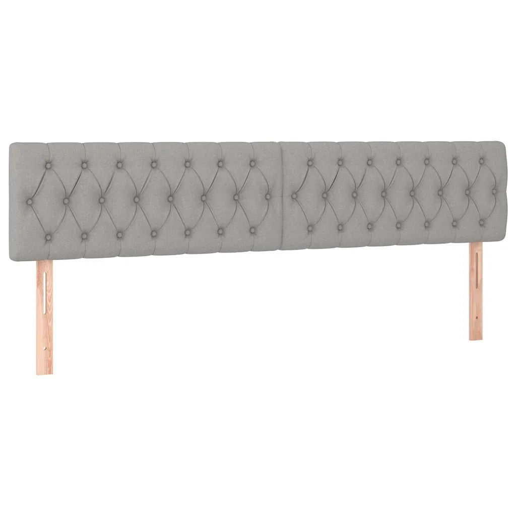Giroletto a Molle con Materasso Grigio Chiaro 120x190cm Tessuto