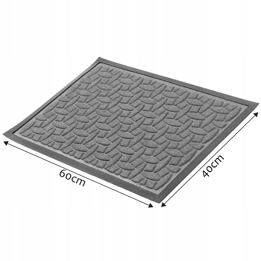 Zerbino KADAX per esterni in gomma, per scarpe, 60x40 cm