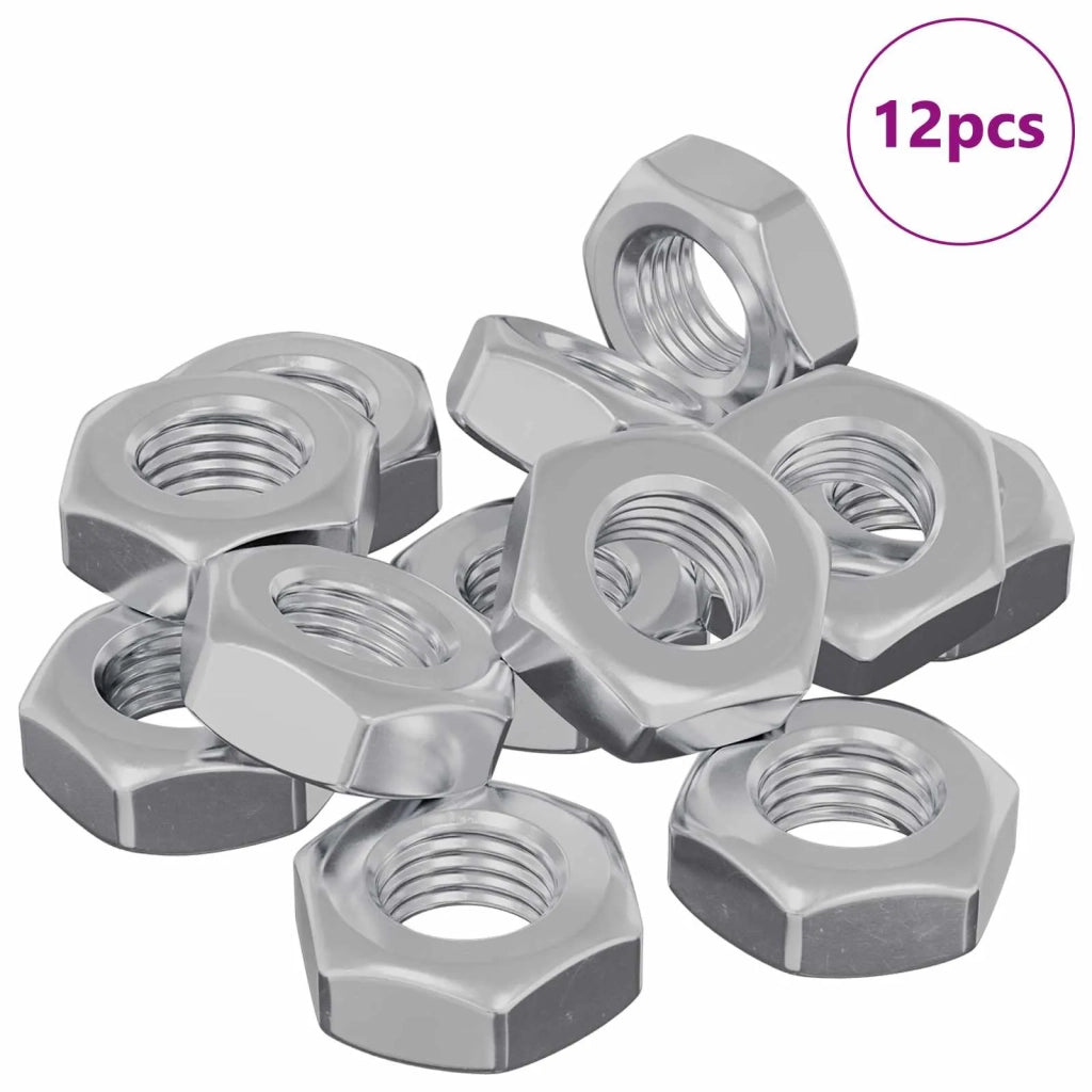 Dado esagonale 12 pz Argento m8 Metallo CFW5814761