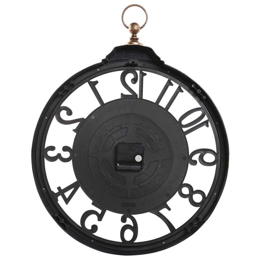 Orologio da parete 52 cm di colore marrone con numeri arabi in stile tradizionale