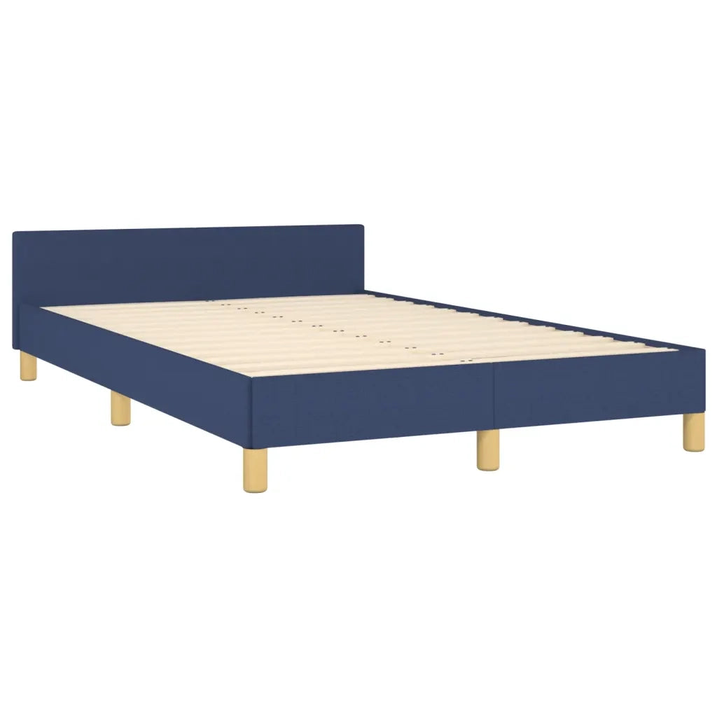 Giroletto senza Materasso-Struttura Letto Blu 120x190 cm in Tessuto 549218
