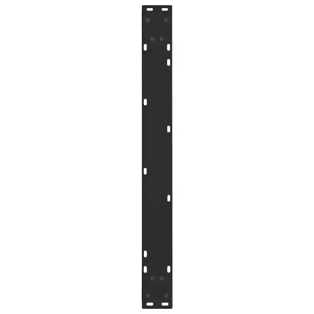 Gambe per tavolo da pranzo a forma di V 2 pz nere 80x(72-73,3) cm in acciaio 4012648