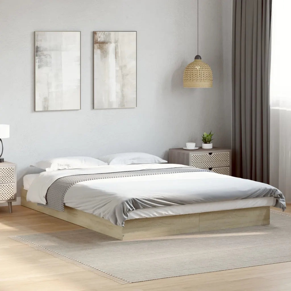Giroletto senza Materasso Rovere Sonoma 140x200cm in Truciolato 842023