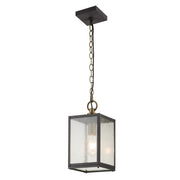 Lampada a sospensione esterna Lahden zinco E27 IP44