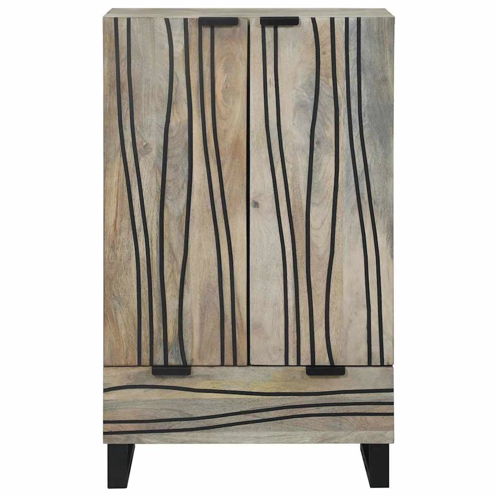 Ampia credenza rettangolare con cassetto e ante design moderno sala da pranzo 60 x 33 x 100 cm legno bianco 02_0057786