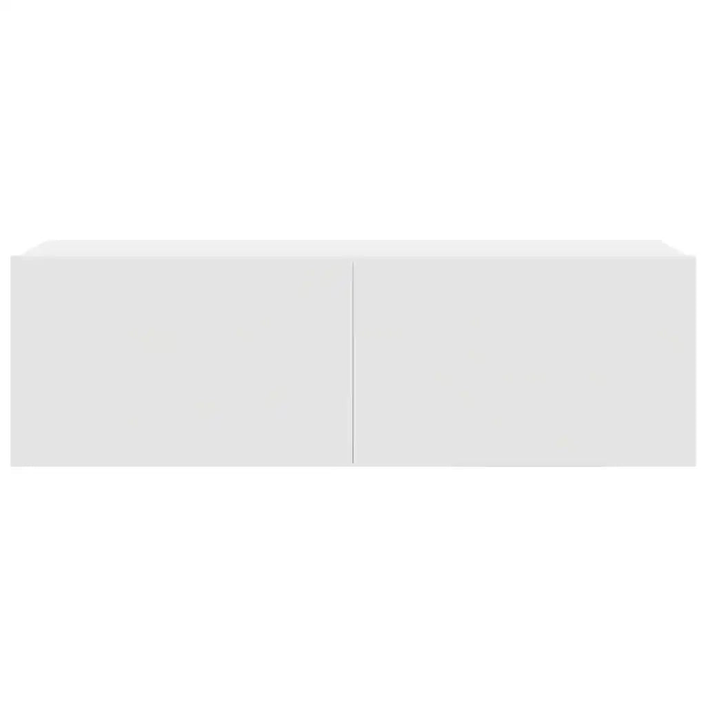 Set di Mobili Porta TV 7 pz Bianco in Legno Multistrato