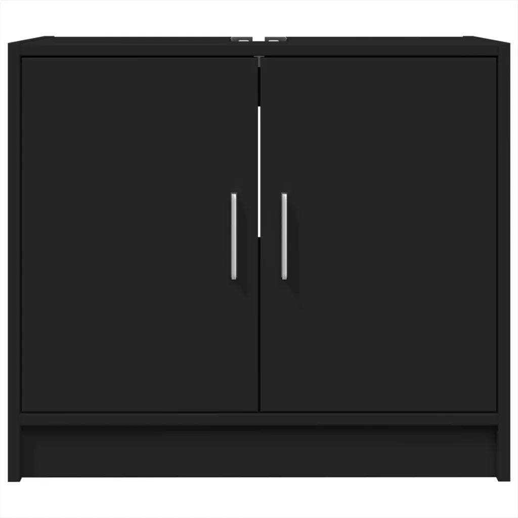 Mobile Lavabo Nero 63x29x55 cm in Truciolato