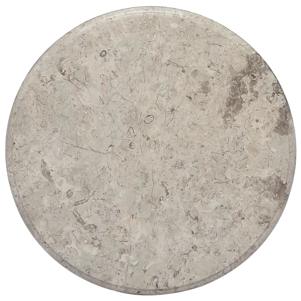 Piano per Tavolo Grigio Ã˜50x2,5 cm in Marmo cod mxl 65092