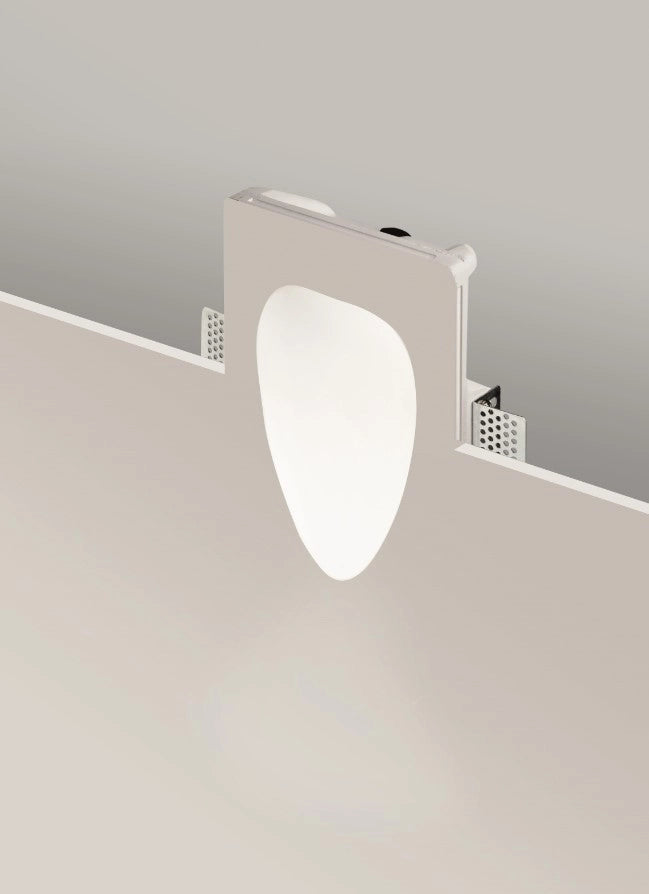 FARETTO-SEGNAPASSO DA INCASSO LISCIO BIANCO H.23CM LED 3000K 90LM 1W