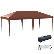 Tonnelle da giardino ¨C zephmum ¨C 6x3 m marrone acciaio
