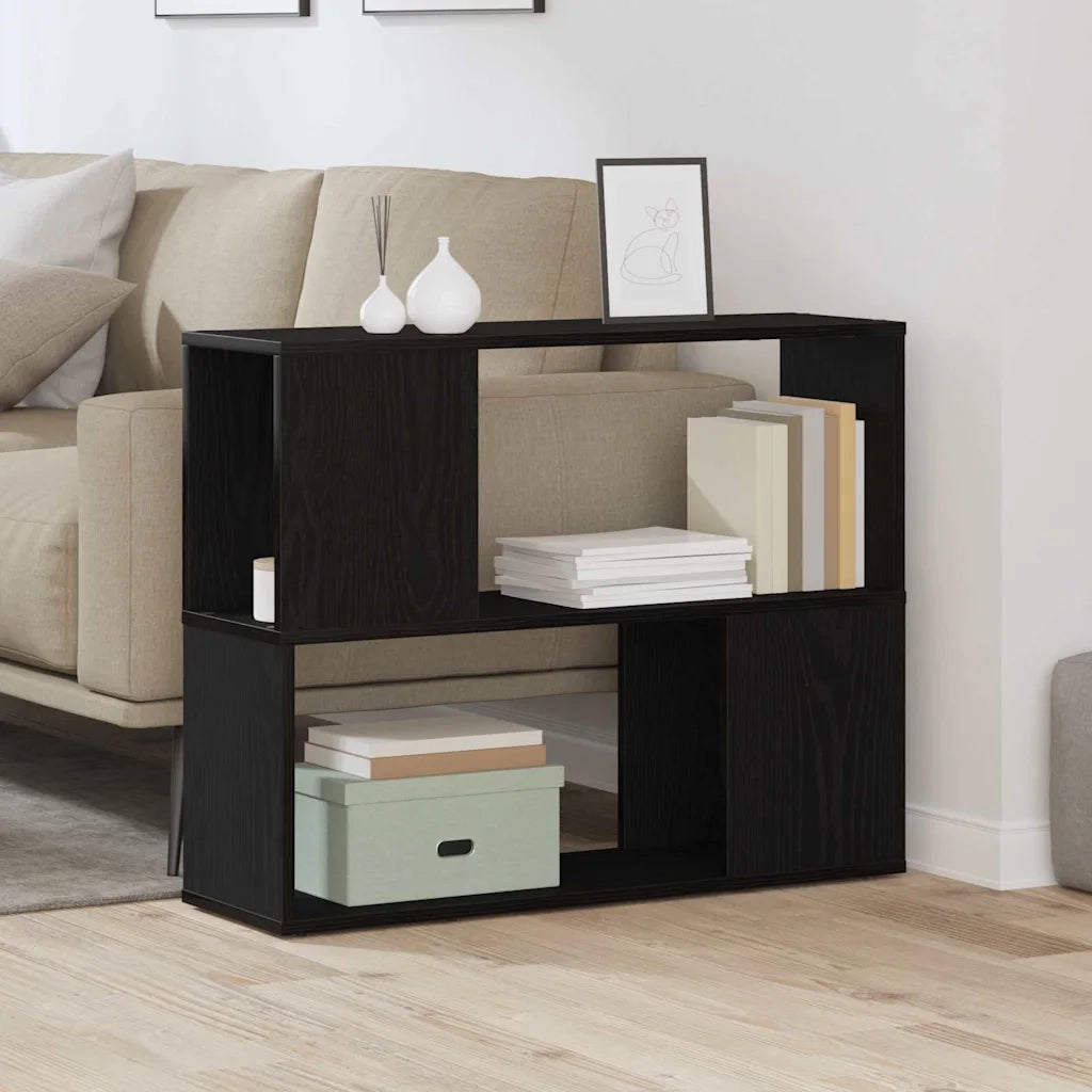Set mobile TV Rovere Nero 80 x 24 x 63 cm Legno multistrato 862695