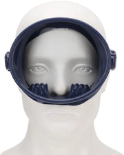 Maschera da subacqueo ovali con lenti antifumo - Regolabile cintura - Materiale siliconico confortevole - Visiera protettiva