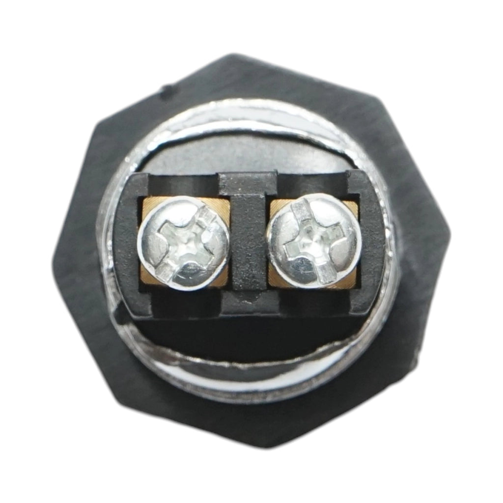 Pulsante di avviamento 12V/10A–24V/5A nero con 2 pin universale