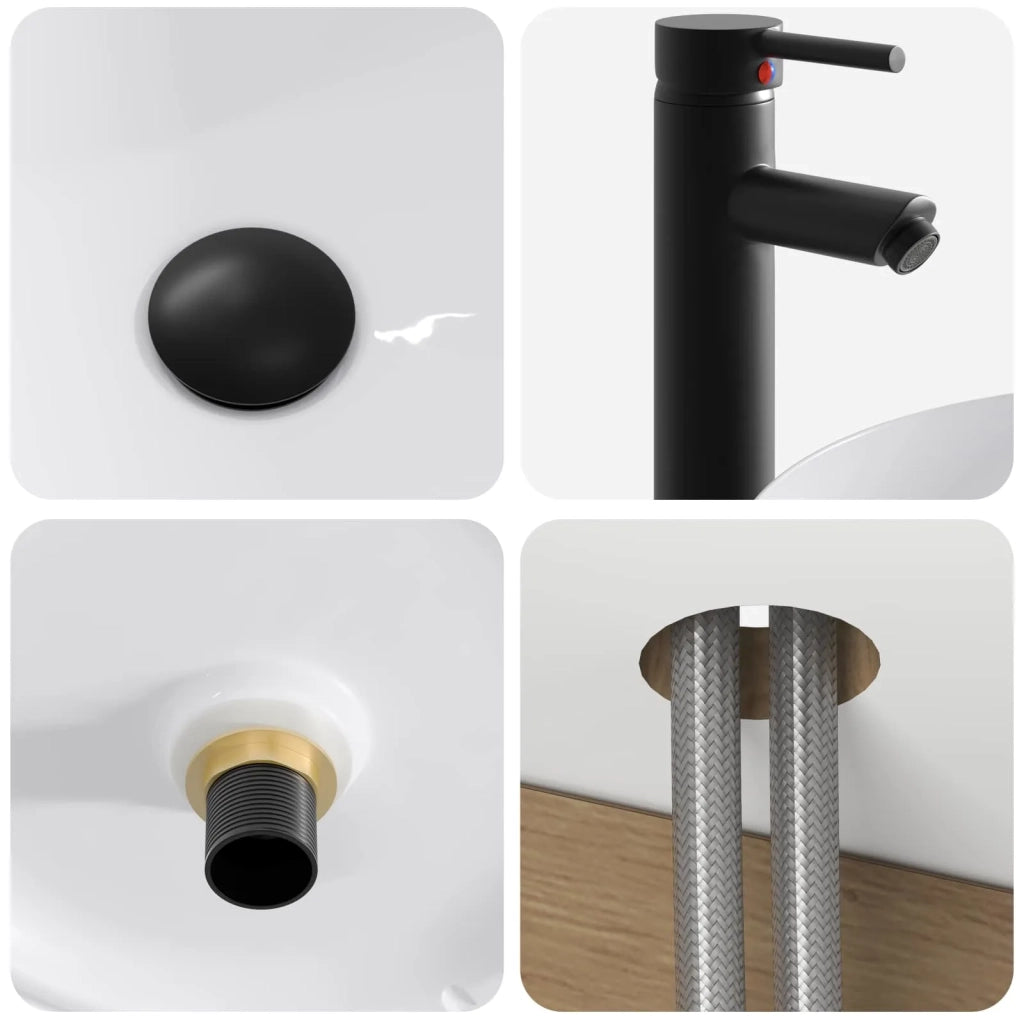 Set di Armadi da Bagno 5 pcs Rovere Artigianale 3406614