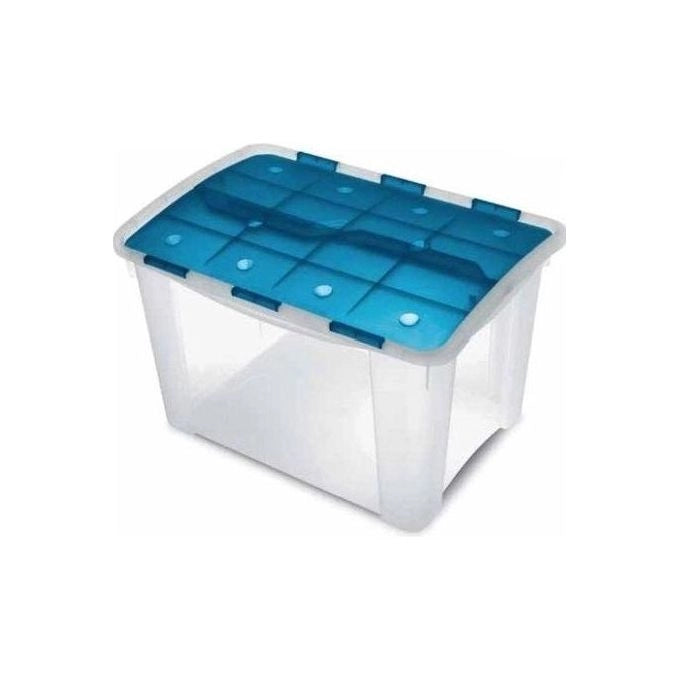 Terry Home Box 60 Armadietto portaoggetti Blu, Trasparente Rettangolare