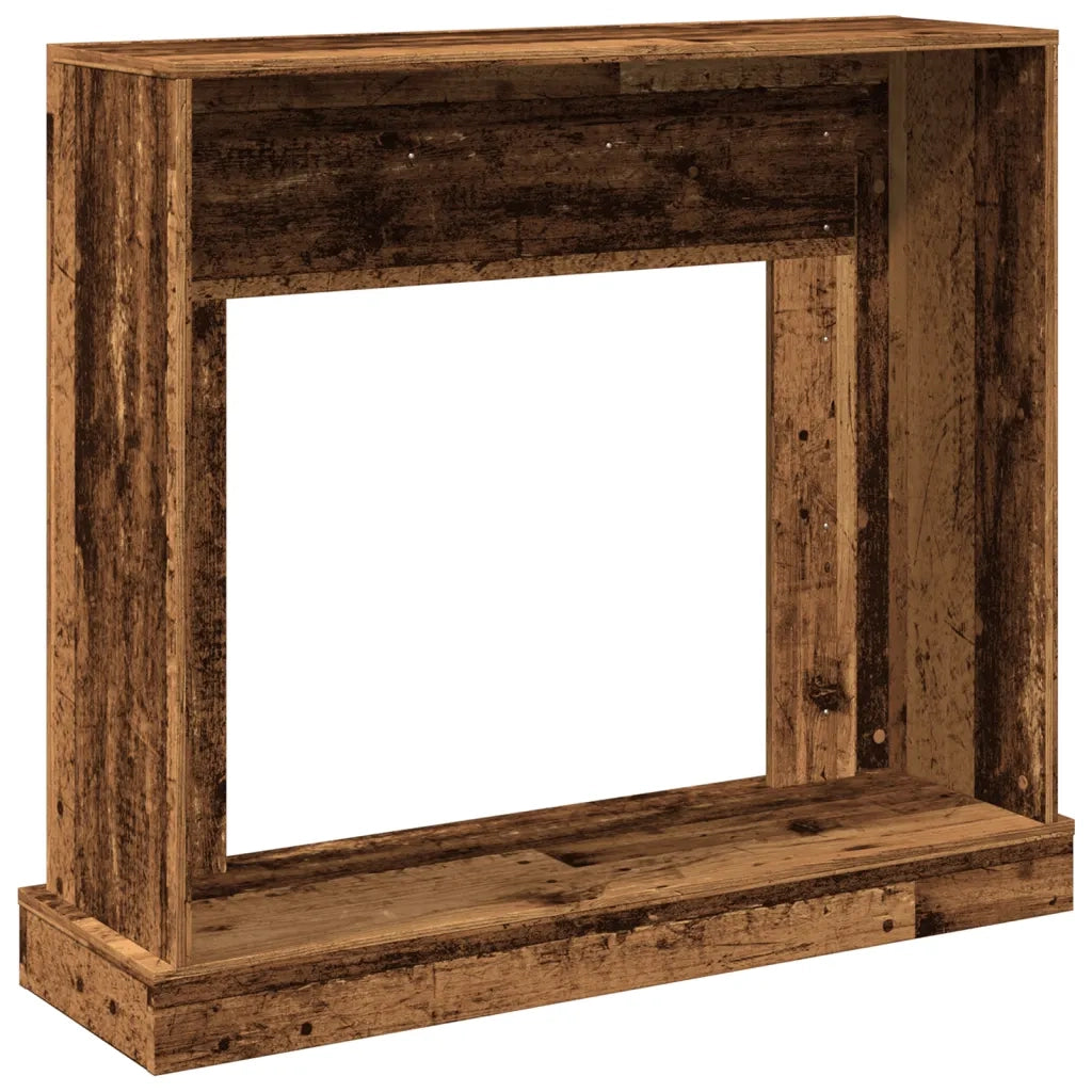 vidaXL Cornice per Camino Legno Antico 100x30x87,5 cm in Truciolato