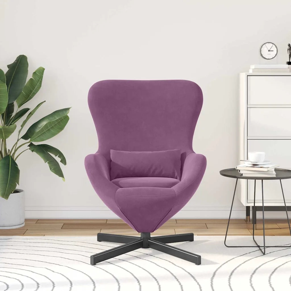 Poltrona uovo Viola 63 x 73 x 90 cm Velluto 42002767