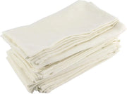 Set di tovaglioli di carta di cotone e lino misto per pasto, 12 pezzi (40 x 40 cm), per eventi e uso domestico (crema)
