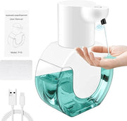 Dispensatore di sapone automatico senza contatto 420 ml - Ricaricabile con sensore infrarosso per bagno, toilette, cucina e ufficio