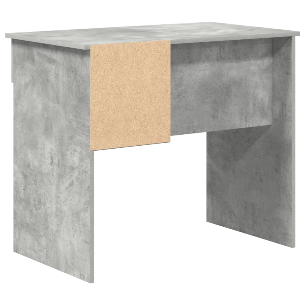Scrivania con Spazio di Archiviazione Grigio Cemento 90x49.5x75 cm Legno Compresso