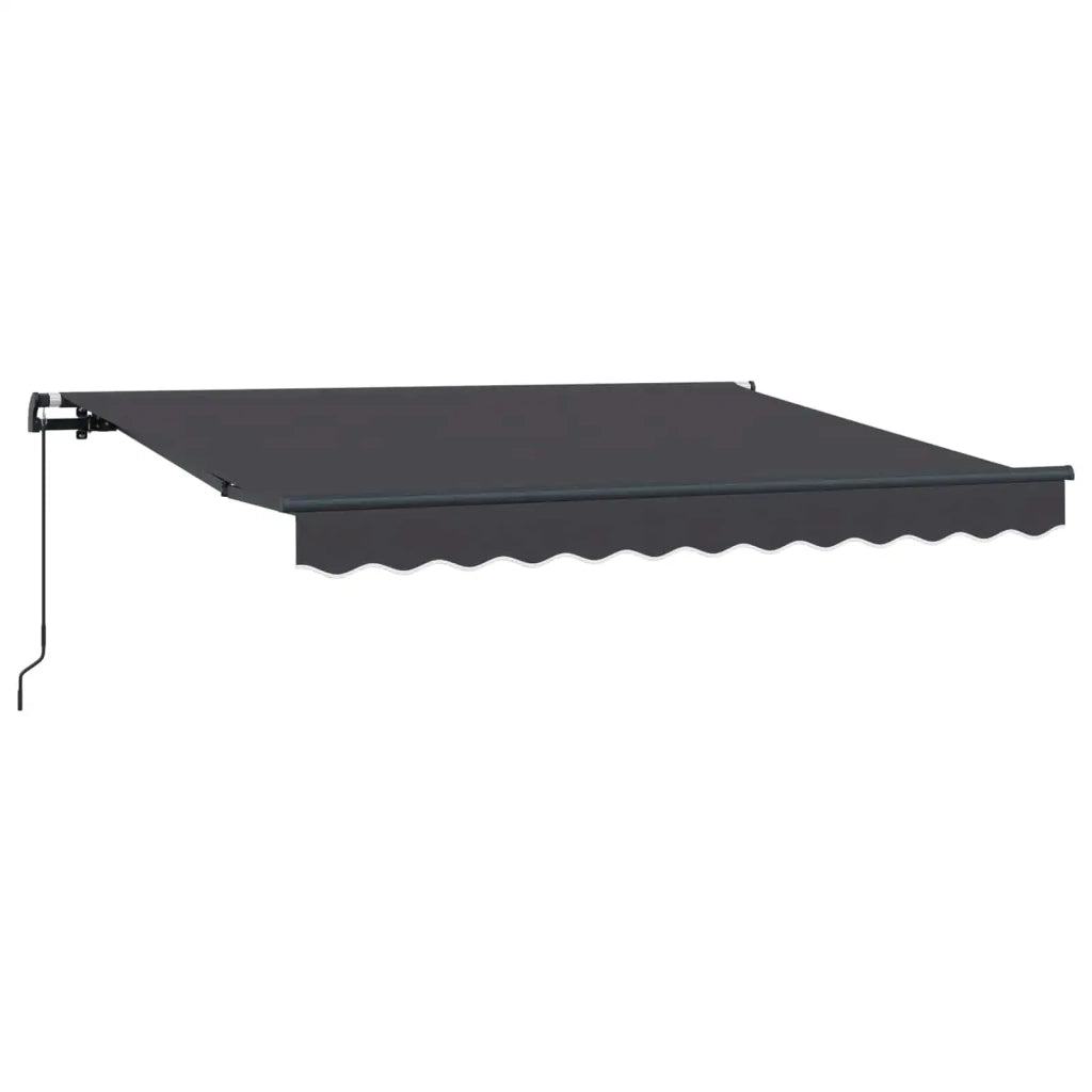 Tenda Retrattile Antracite 300 x 200 cm Tessuto 3329508