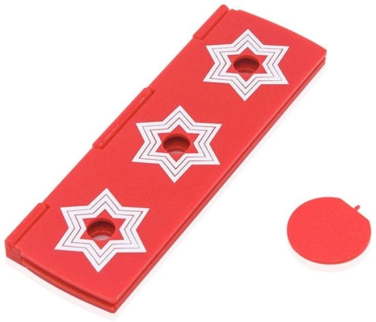 Strumento per penetrare la montatura di un occhio di vetro - Gabbia per prestigiatore - Trucchi per prestigiatore per bambini - Trucchi per prestigiatore per adulti - Illusioni close-up - Dimensioni: 11x4x0,8cm - Attrezzo per prestigiatore