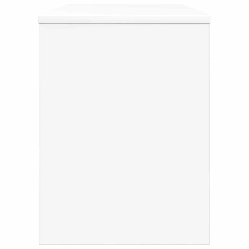 Mobile porta TV rettangolare moderno con contenitore funzionale 80 x 30 x 40 cm legno ingegnerizzato bianco 02_0058369
