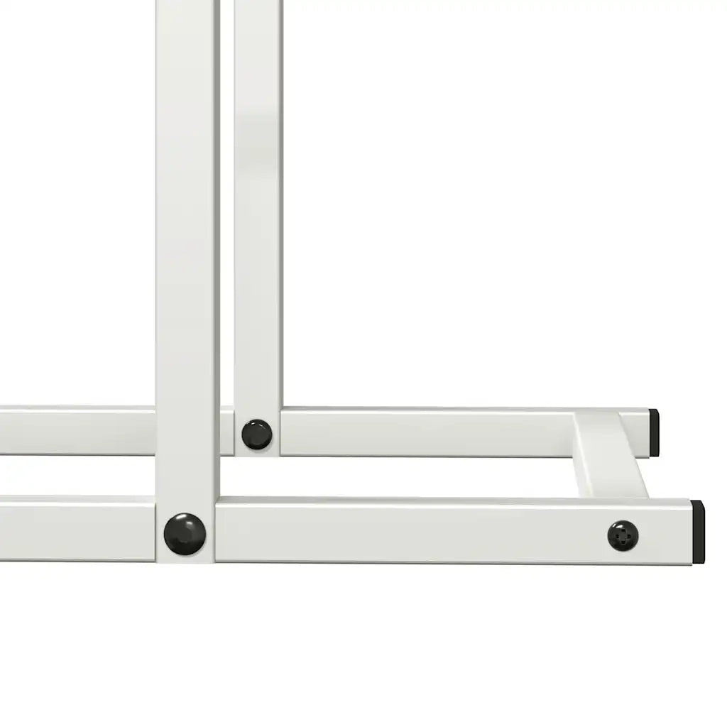 Rastrelliera per Legna da Ardere Bianca 50x25x60 cm CFW6617383