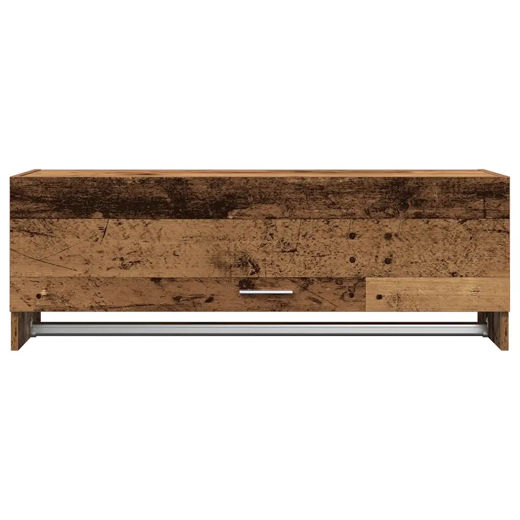Armadio in Legno Vecchio 100x32,5x35 cm in Legno Multistrato 856616
