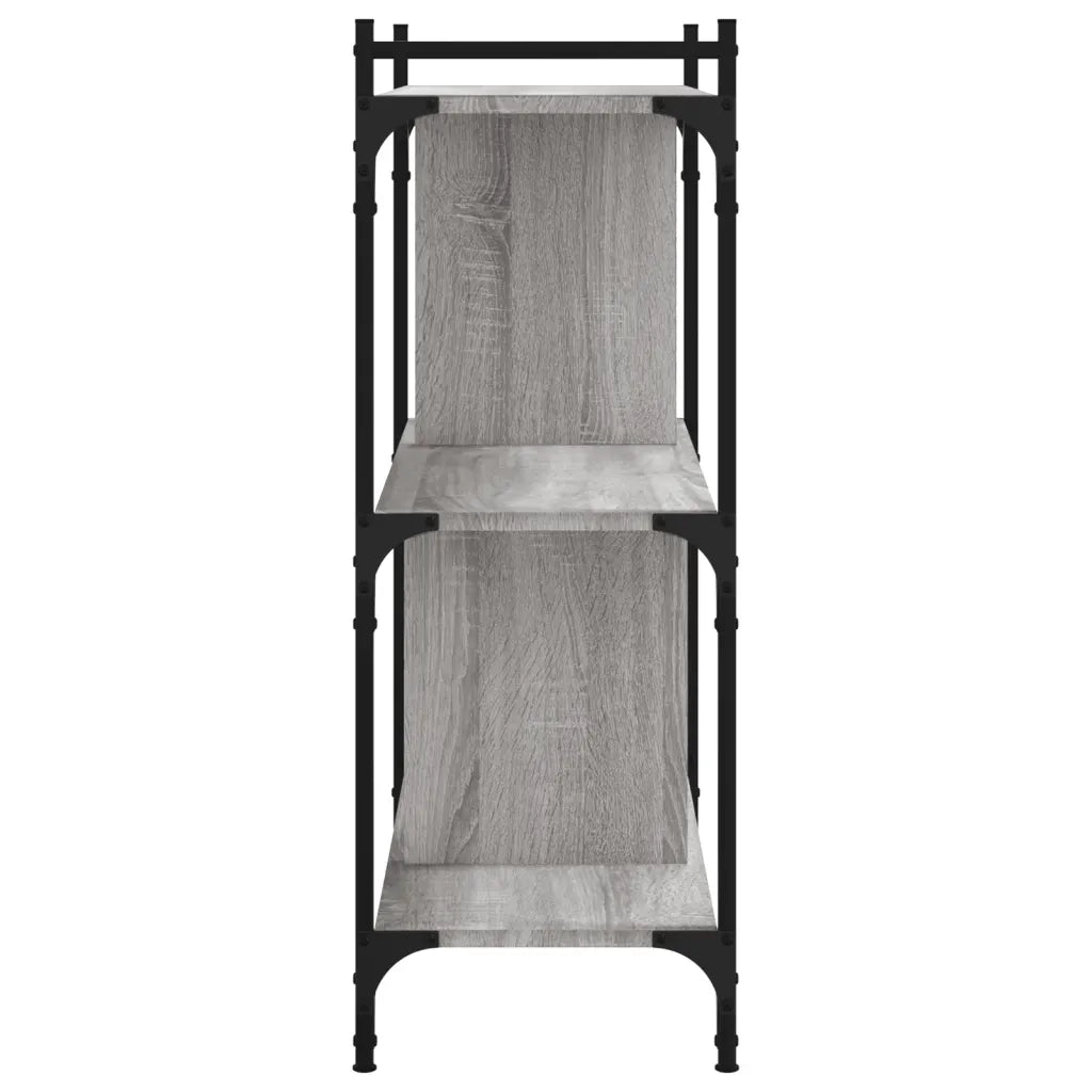 Libreria Grigio Sonoma 3 Ripiani 76x32x88 cm Legno Multistrato 833933