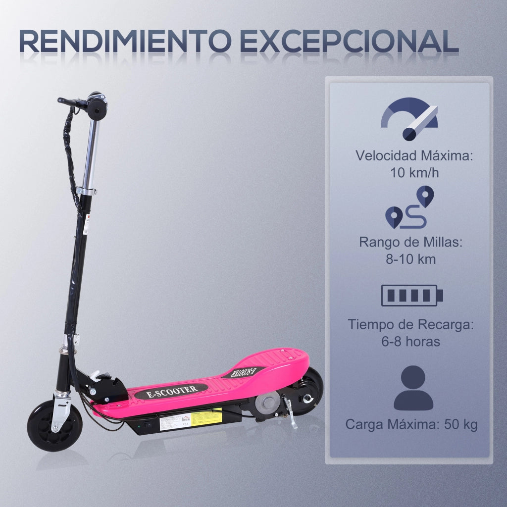 Patinete Elettrico Pieghevole Bambini ¨C Zephmum ¨C Rosa 78x37x87-95 cm