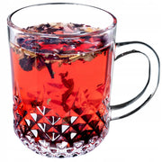 Tazza da tè/caffè KADAX da 230 ml con manico, in vetro spesso.