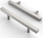 Maniglie in acciaio inossidabile lucidato a specchio nichelato - distanza di apertura 128 mm - maniglie per cucina e maniglie per armadio - per armadi a cucina e armadi per abbigliamento