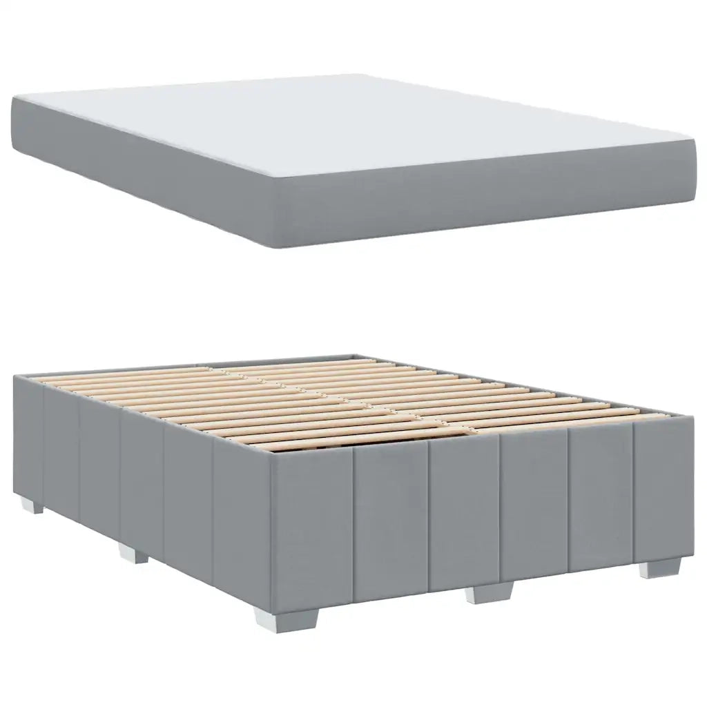 Struttura del letto Grigio chiaro 160 x 200 cm Tessuto 3398293