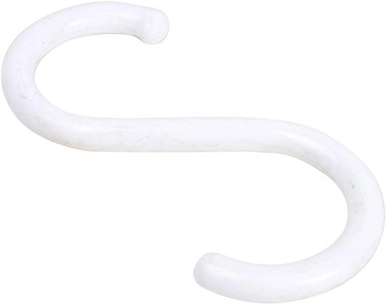 Haken a forma di S per l'organizzazione domestica 4 pezzi - Hangers in plastica pratica con gancio