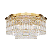 Maytoni Plafoniera Contemporanea Dune 6 luci E14 oro metallo cristalli