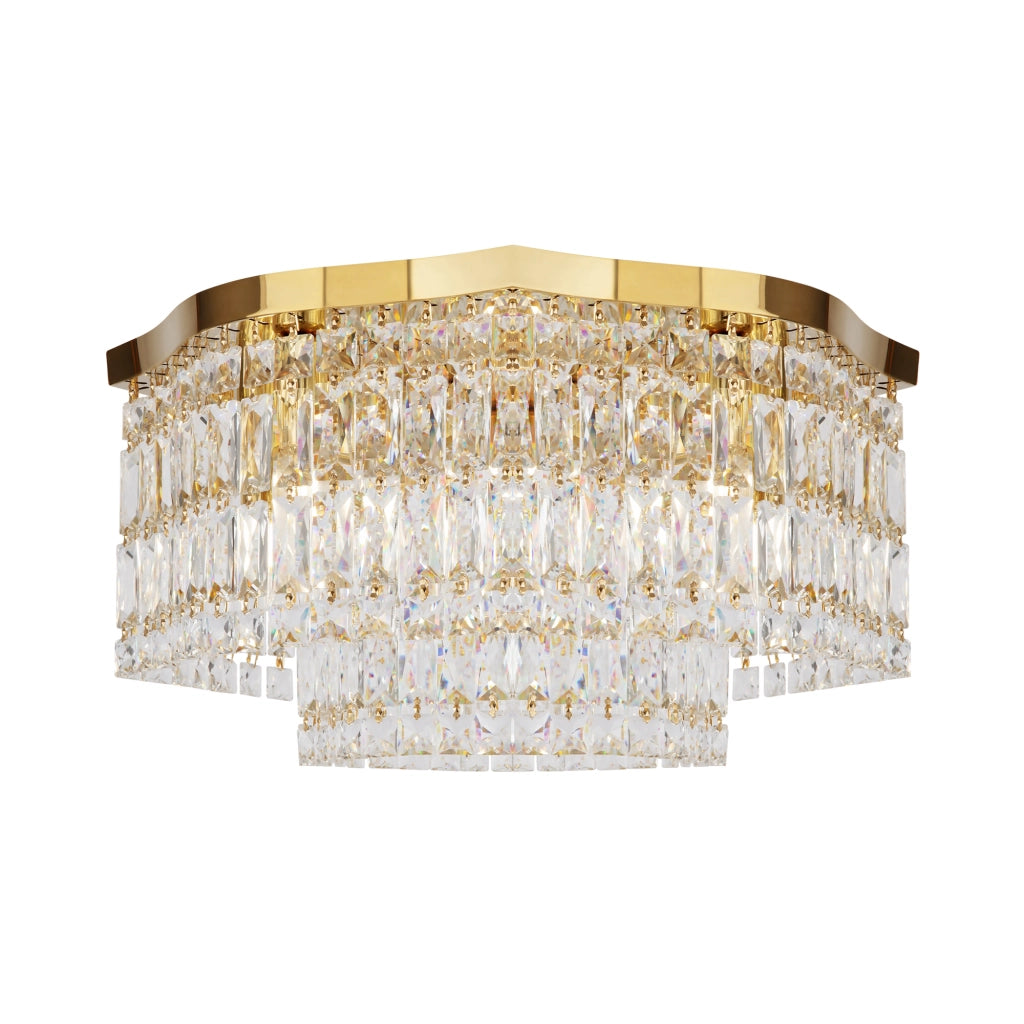 Maytoni Plafoniera Contemporanea Dune 6 luci E14 oro metallo cristalli