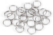 Anelli di chiave - Metallo - Argento - Fai da te - Accessori - Adatto per Chiavi e Gioielli - 200 pezzi 5 mm - Anelli di chiave rotondi